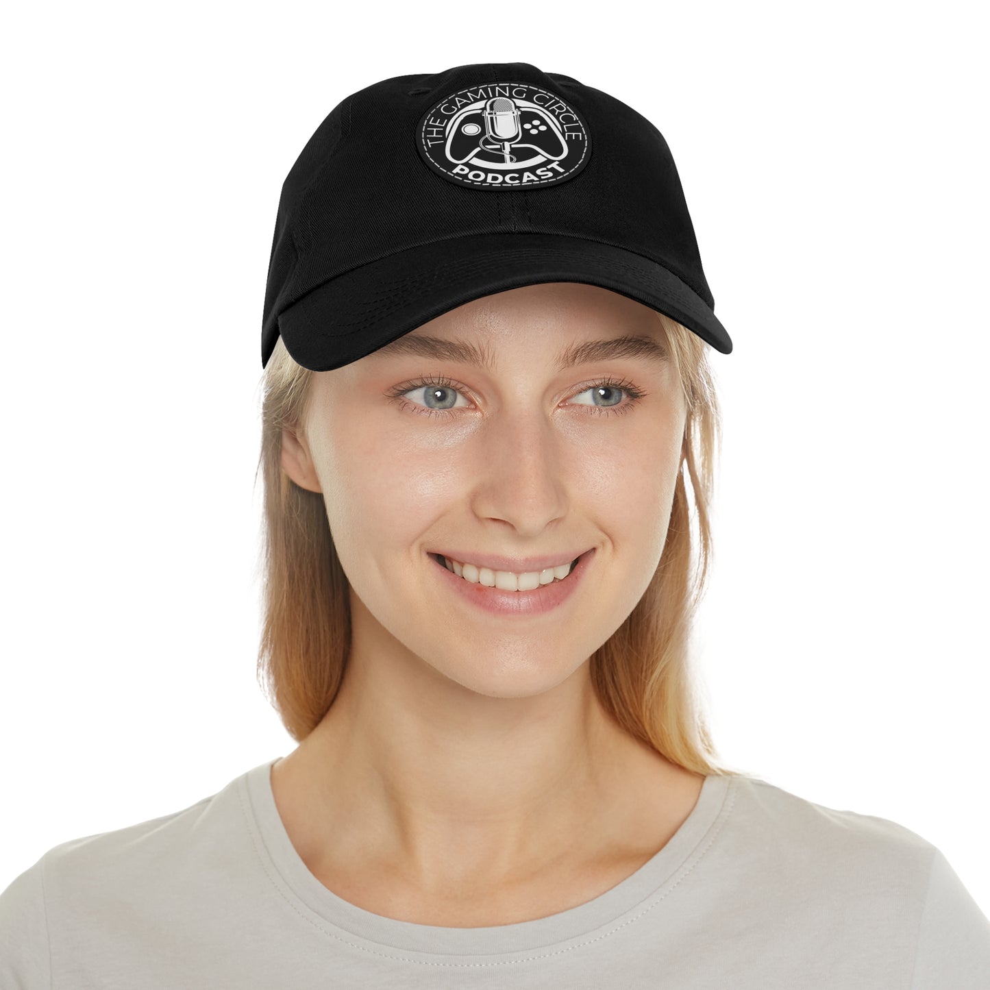 The Gaming Circle Podcast Dad Hat with Leather Patch, Casual Cap | Xbox