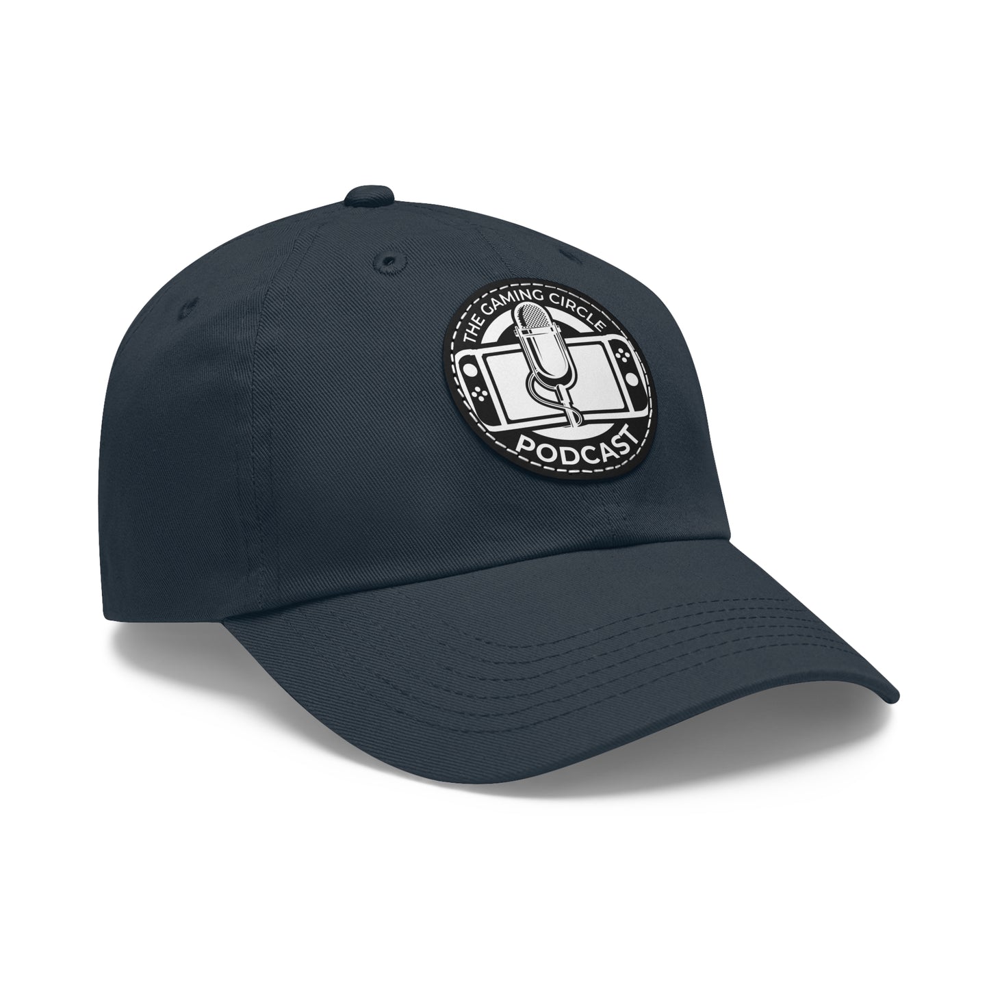 The Gaming Circle Podcast Dad Hat with Leather Patch, Casual Cap | Switch