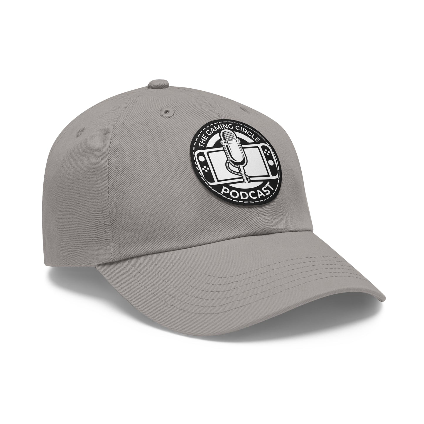 The Gaming Circle Podcast Dad Hat with Leather Patch, Casual Cap | Switch