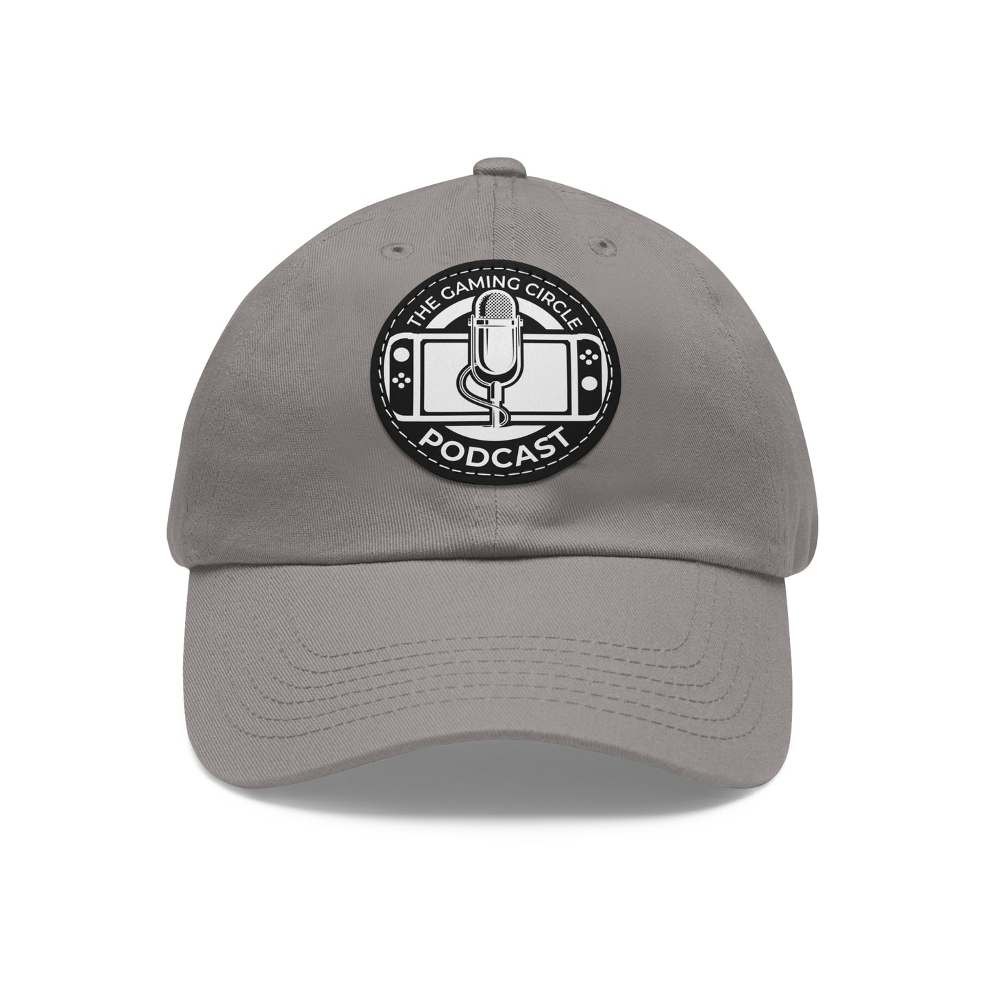 The Gaming Circle Podcast Dad Hat with Leather Patch, Casual Cap | Switch