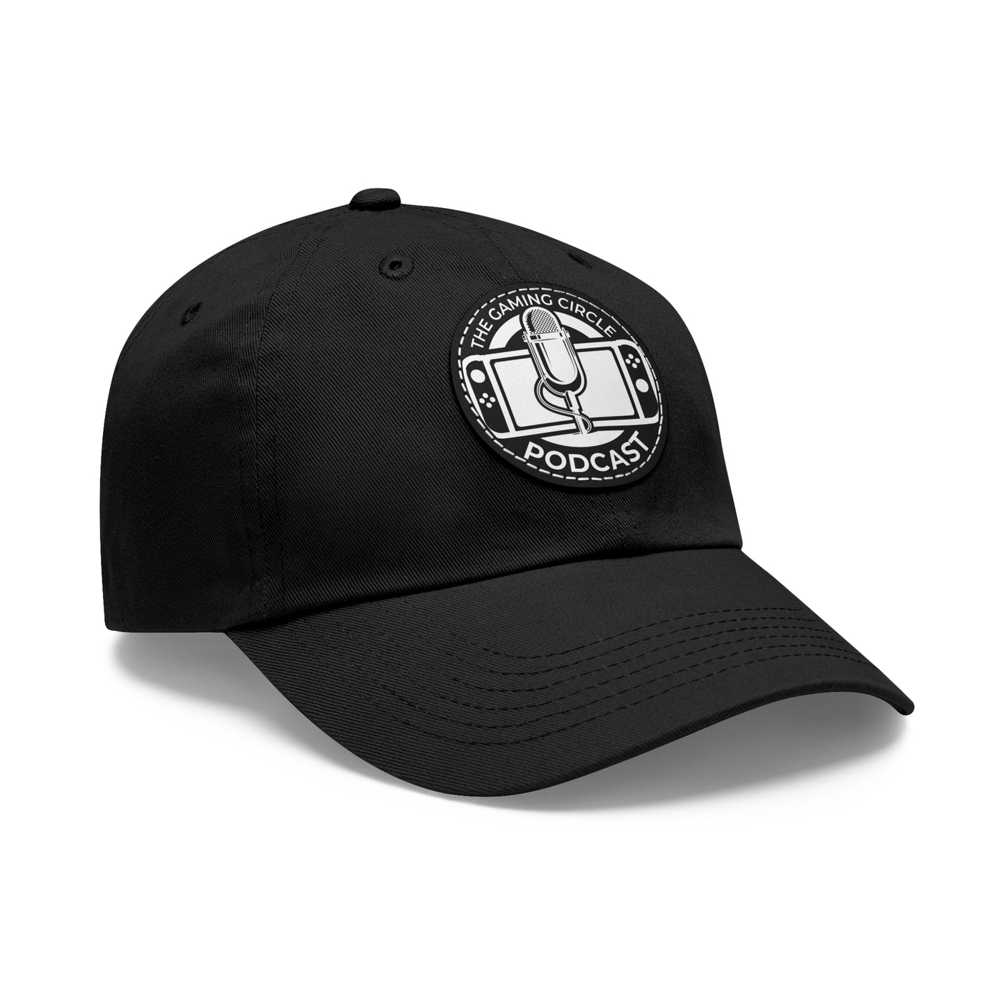 The Gaming Circle Podcast Dad Hat with Leather Patch, Casual Cap | Switch