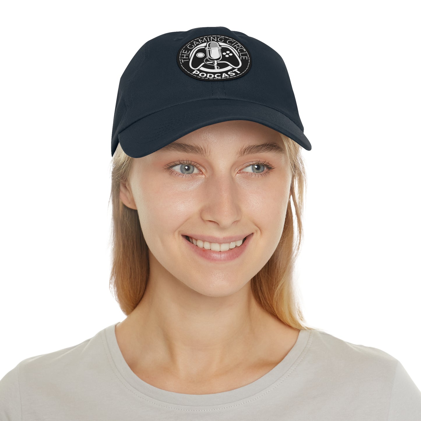 The Gaming Circle Podcast Dad Hat with Leather Patch, Casual Cap | Xbox