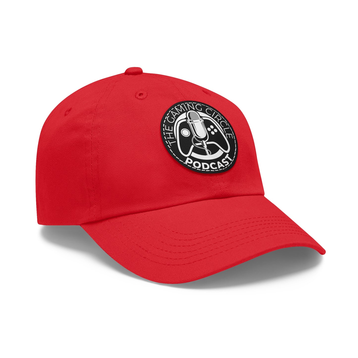 The Gaming Circle Podcast Dad Hat with Leather Patch, Casual Cap | Xbox