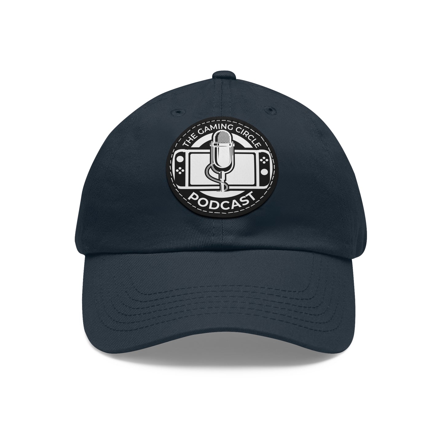 The Gaming Circle Podcast Dad Hat with Leather Patch, Casual Cap | Switch