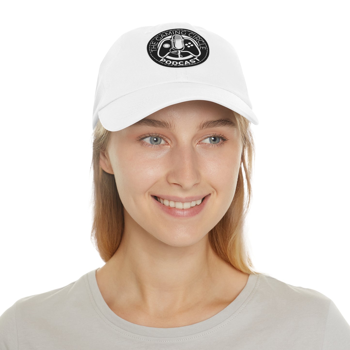 The Gaming Circle Podcast Dad Hat with Leather Patch, Casual Cap | Xbox