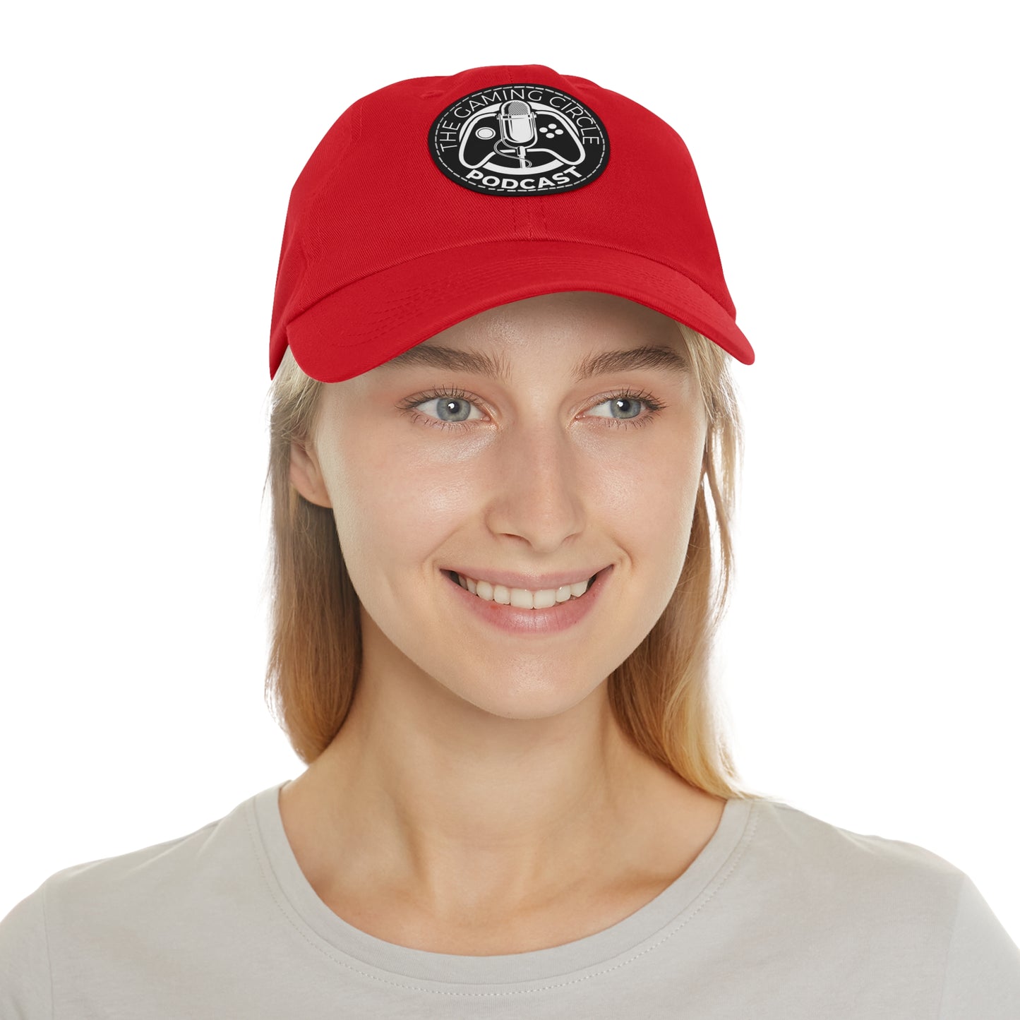 The Gaming Circle Podcast Dad Hat with Leather Patch, Casual Cap | Xbox