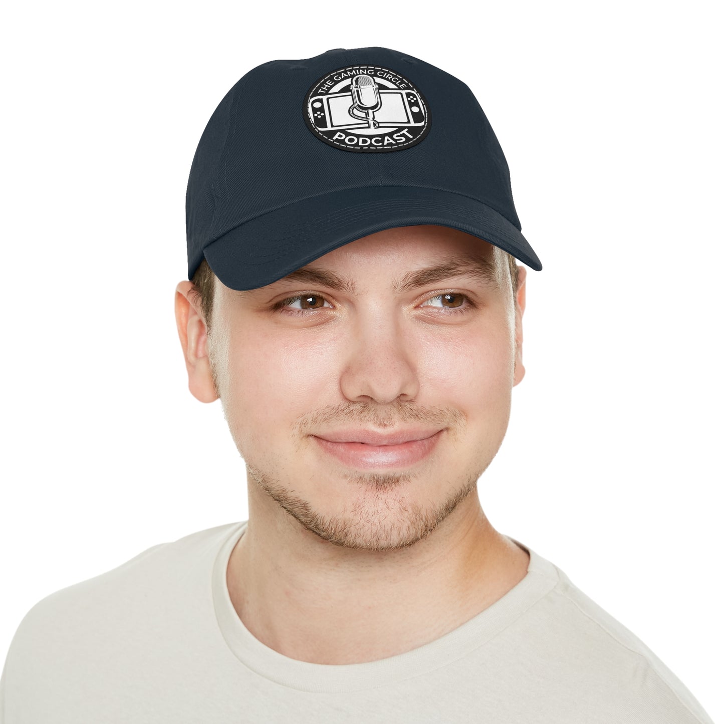 The Gaming Circle Podcast Dad Hat with Leather Patch, Casual Cap | Switch