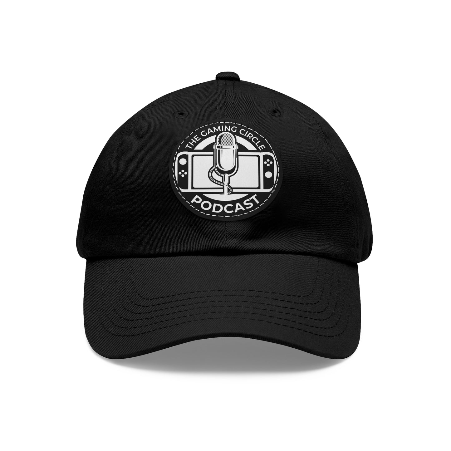 The Gaming Circle Podcast Dad Hat with Leather Patch, Casual Cap | Switch