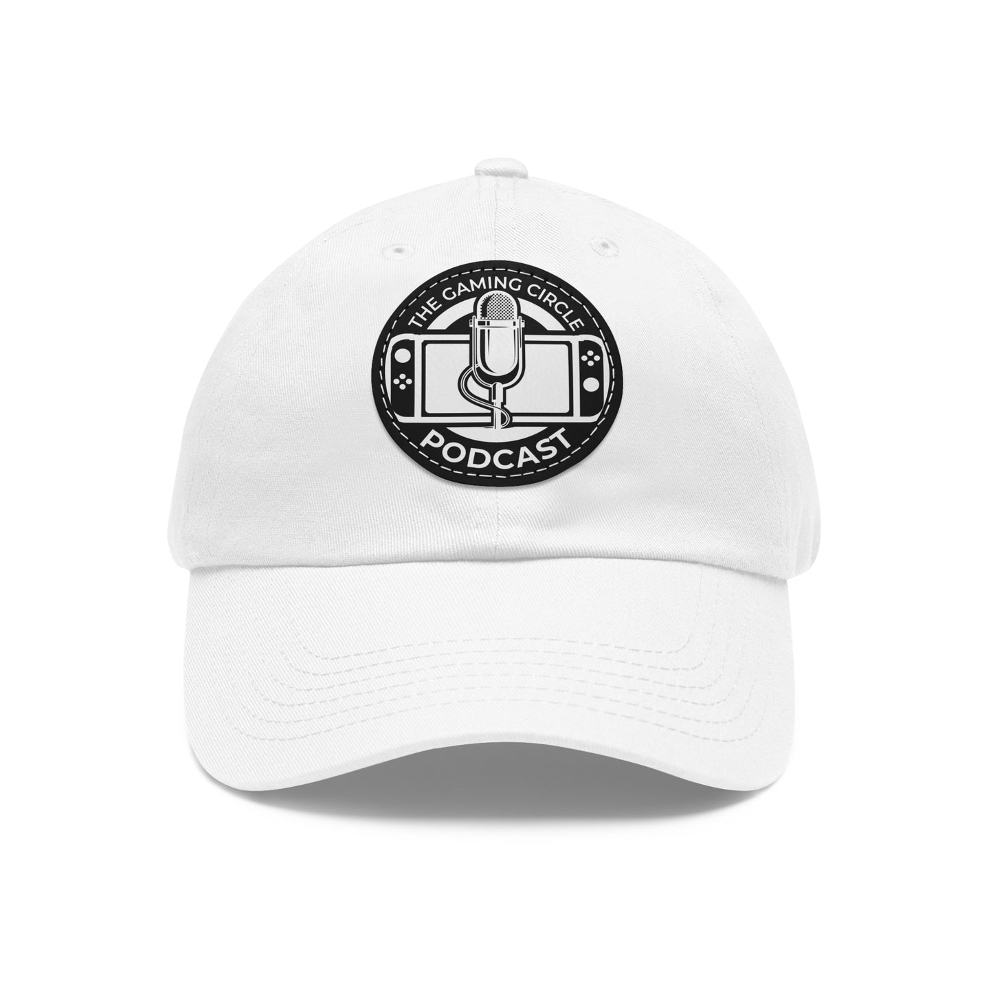 The Gaming Circle Podcast Dad Hat with Leather Patch, Casual Cap | Switch