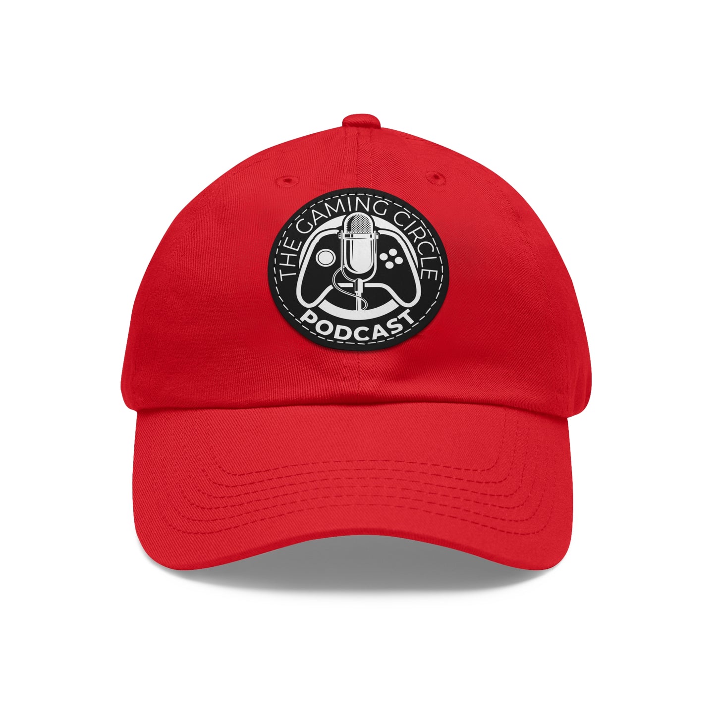 The Gaming Circle Podcast Dad Hat with Leather Patch, Casual Cap | Xbox