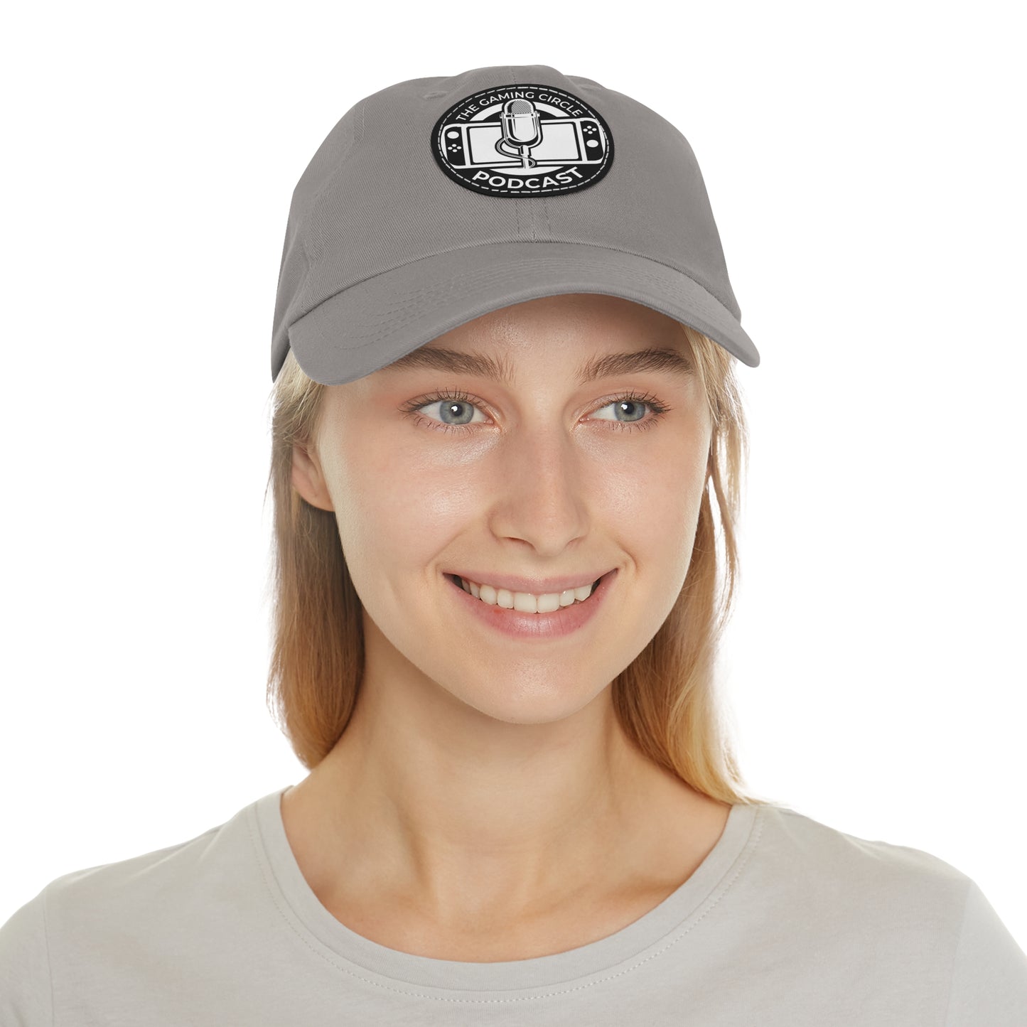 The Gaming Circle Podcast Dad Hat with Leather Patch, Casual Cap | Switch