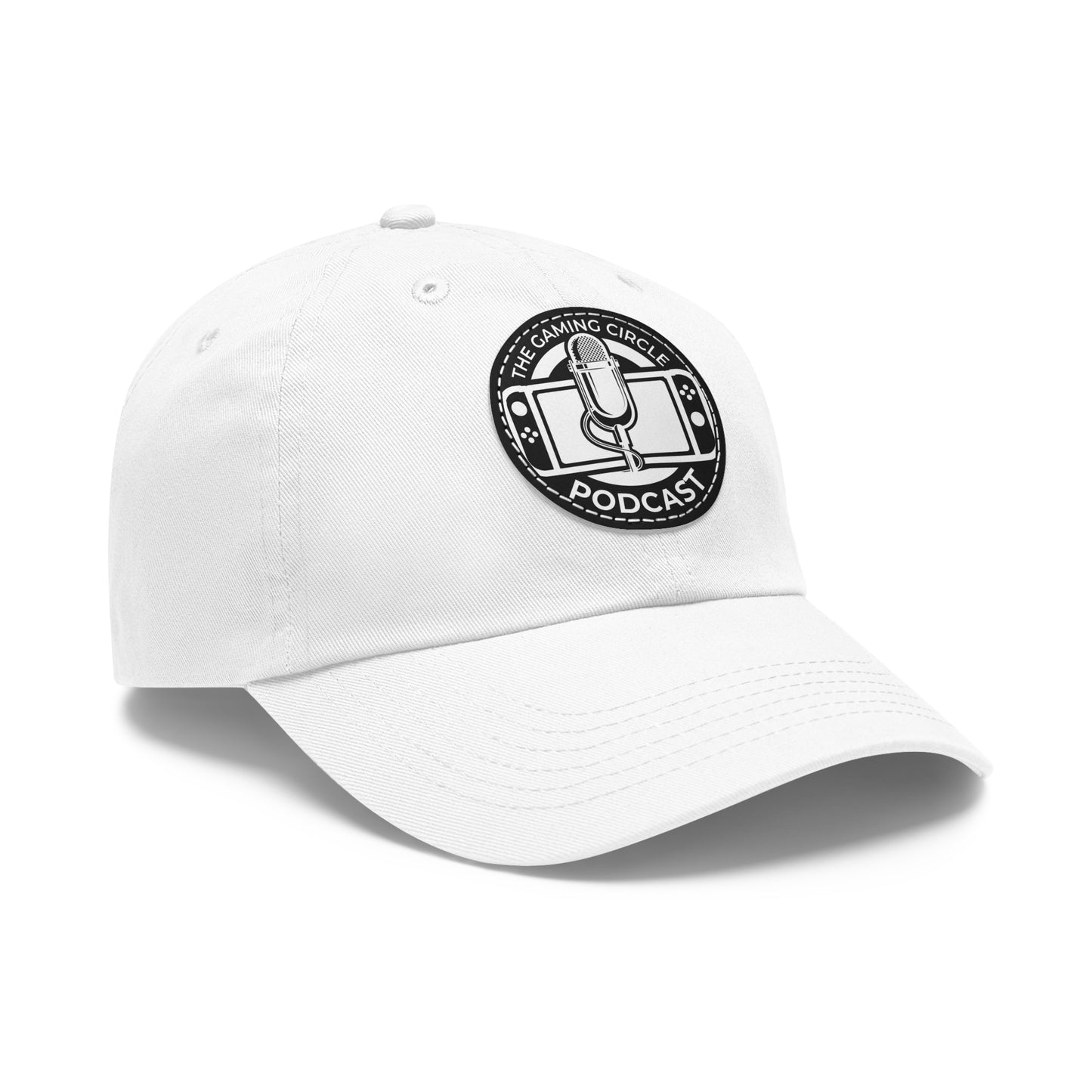 The Gaming Circle Podcast Dad Hat with Leather Patch, Casual Cap | Switch