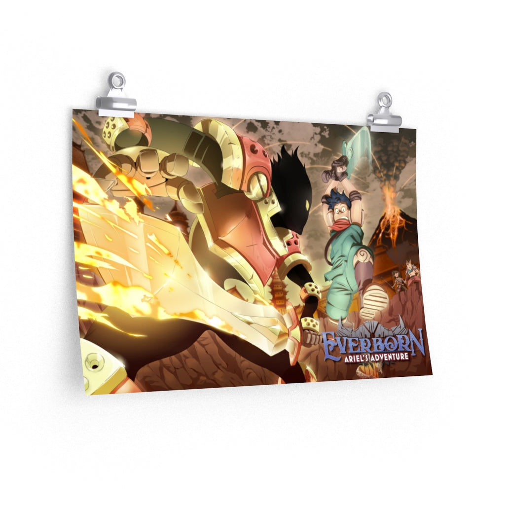 Kasian and The Sun Blade Premium Matte horizontal poster
