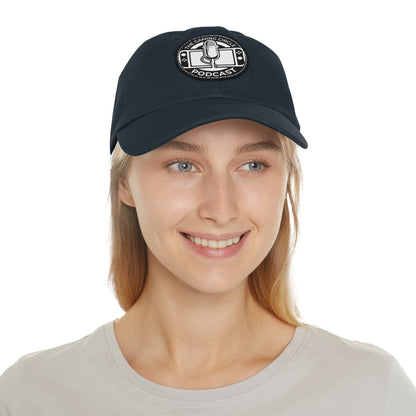 The Gaming Circle Podcast Dad Hat with Leather Patch, Casual Cap | Switch