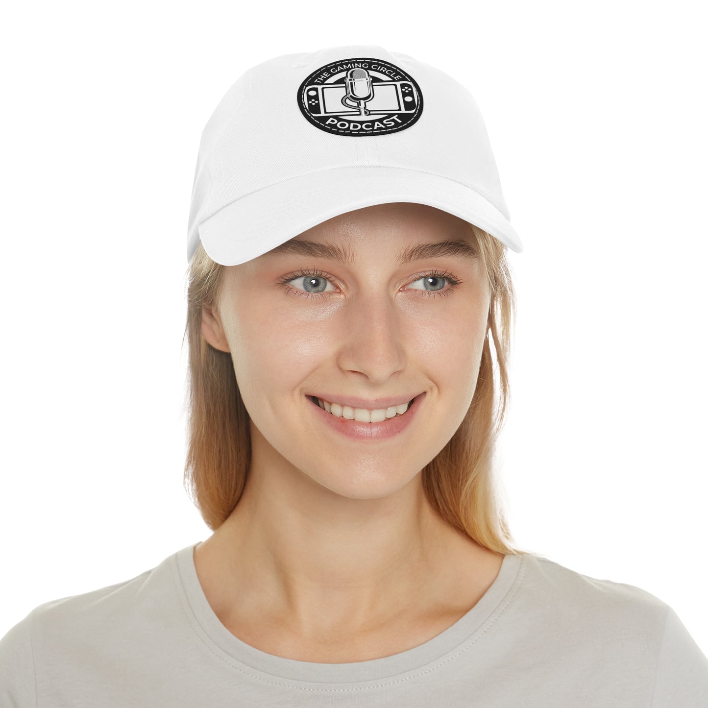 The Gaming Circle Podcast Dad Hat with Leather Patch, Casual Cap | Switch