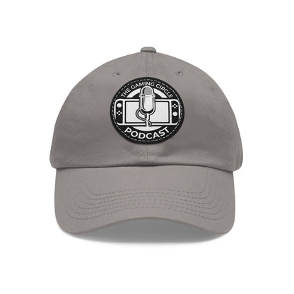 The Gaming Circle Podcast Dad Hat with Leather Patch, Casual Cap | Switch