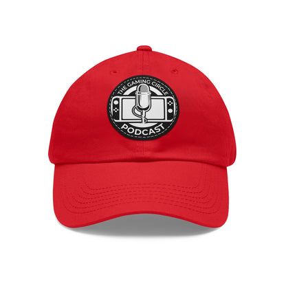 The Gaming Circle Podcast Dad Hat with Leather Patch, Casual Cap | Switch