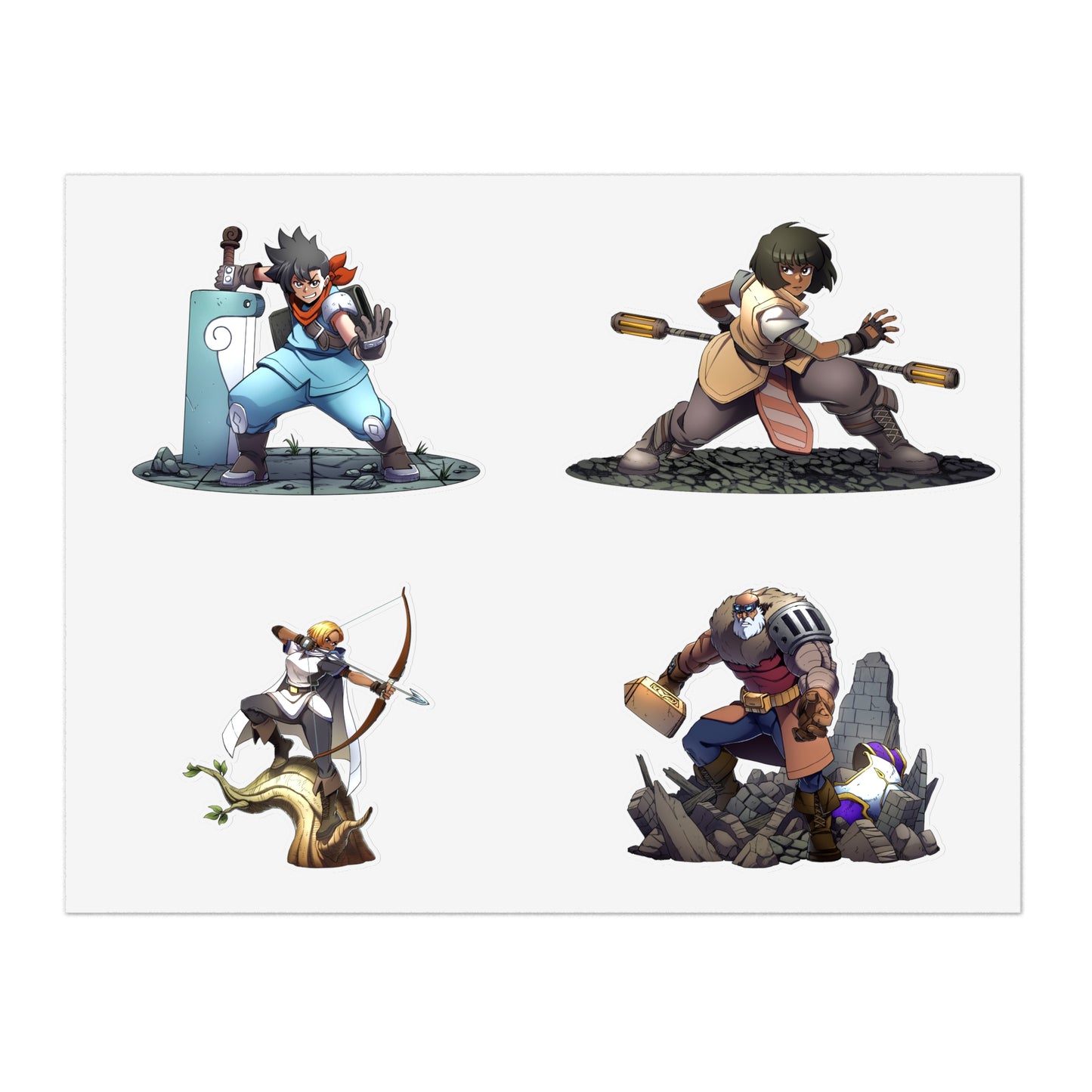 Everborn Heroes - Sticker Sheet Bundle