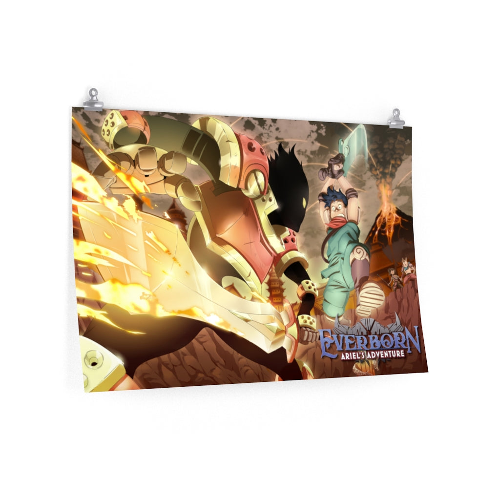 Kasian and The Sun Blade Premium Matte horizontal poster